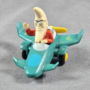 VTG 1988 McDonald's Mac Tonight Moon Man Pilot in Airplane Retro Happy Meal Toy